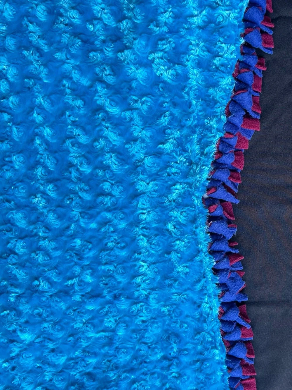 HANDMADE BABY BOY QUILT BLANKET EMBROIDERED STORYBOOK ANIMAL PATCHWORK FLANNEL